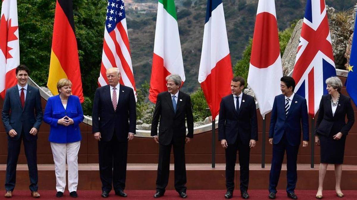 foto de família del g7