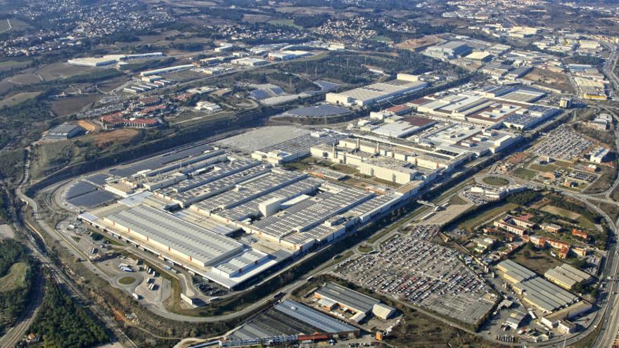 Vista aèria de la planta de Seat a Martorell.