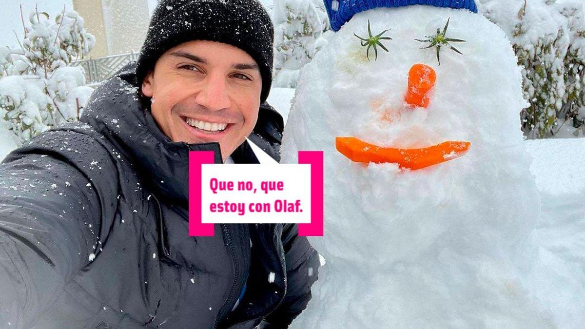 Álex González y su muñeco de nieve supercurrado