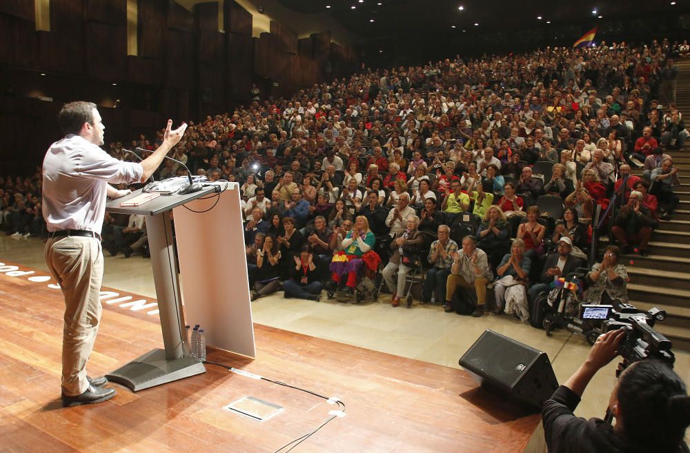 Acto de Unidas Podemos en el Palacio de Ferias de Málaga