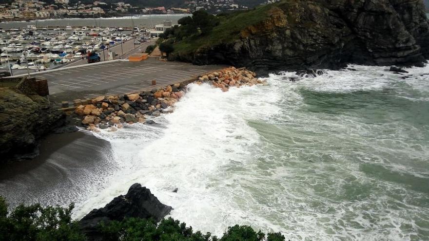 Així ha quedat la Gola de Llançà després de la llevantada