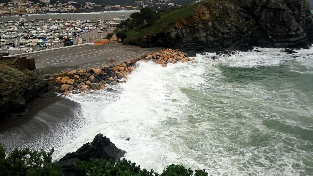 La Gola de Llançà després de la llevantada.