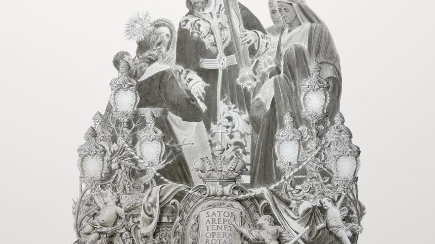 La cofradía de la Salutación aprueba el nuevo trono para el Nazareno, diseño de Manuel Toledano