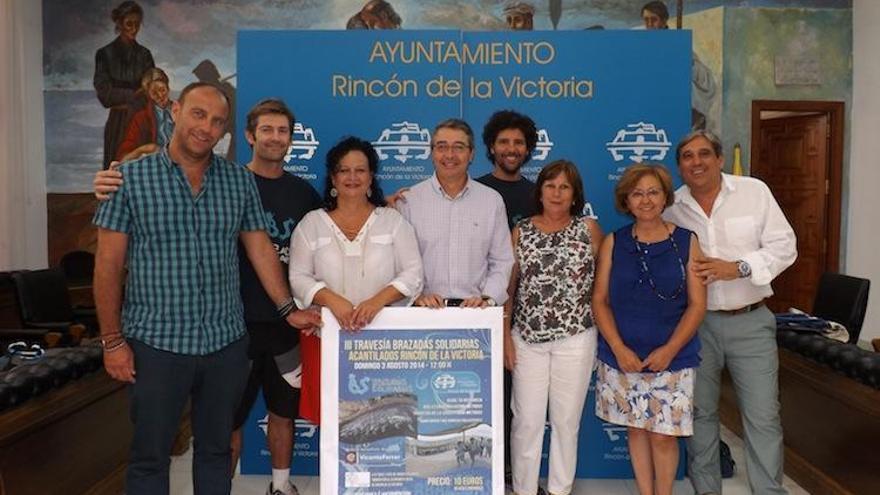 Imagen de la presentación de la prueba, ayer, en el Ayuntamiento de Rincón de la Victoria.