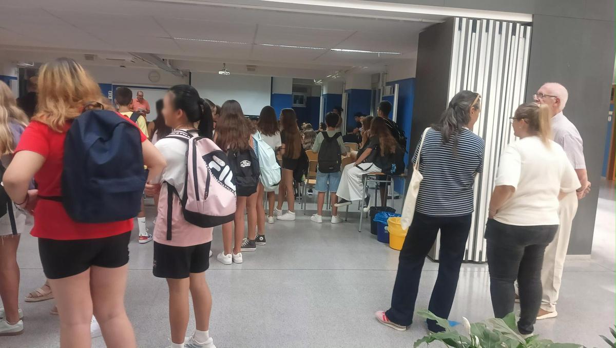 Escolares del colegio Andreu Alfaro.