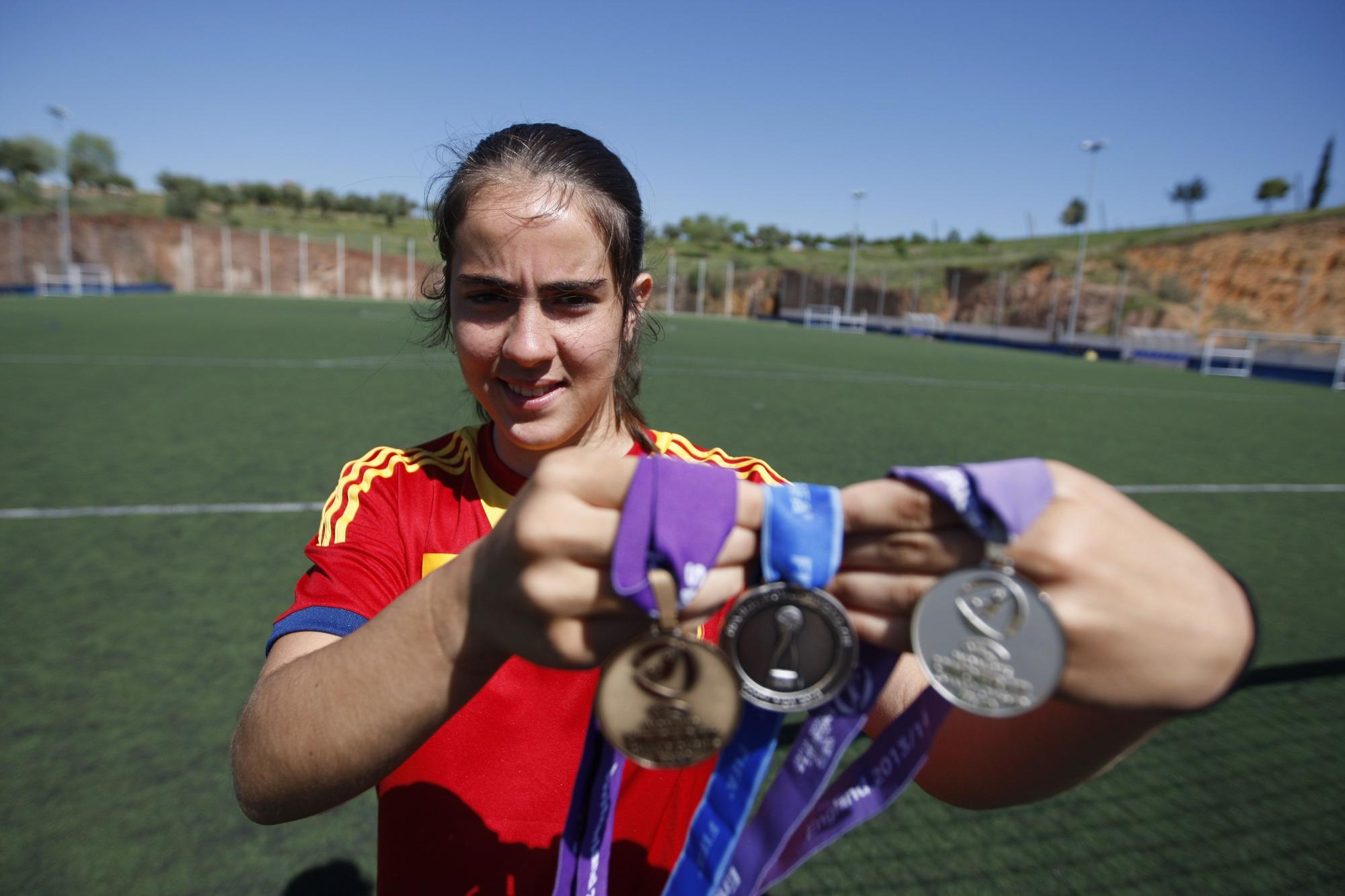 En la Asomadilla, en 2014, con varias medallas conquistadas