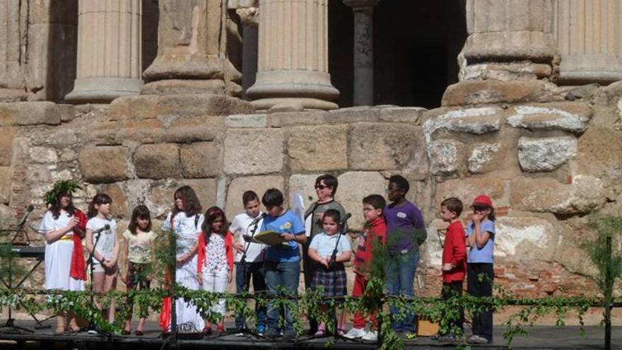 Los escolares del patrimonio de Mérida