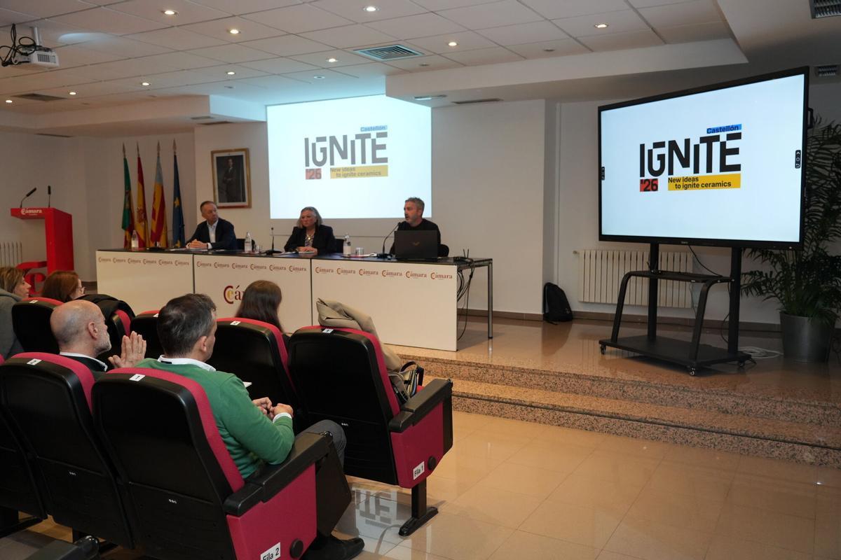 CASTELLON. CAMARA DE COMERCIO. PRESENTACION DE IGNITE EL NUEVO CONGRESO INTERNACIONAL SOBRE LA CERAMICA