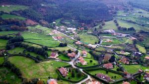 Vista panorámica de las afueras de Gijón