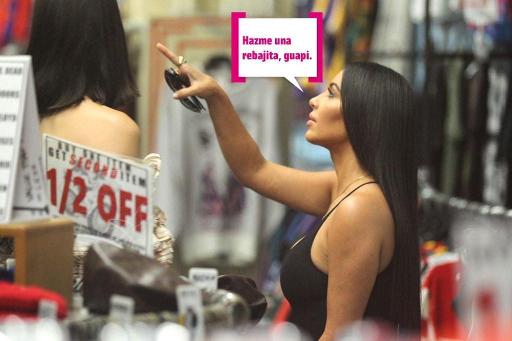 Kim Kardashian se va de rebajas al mercadillo