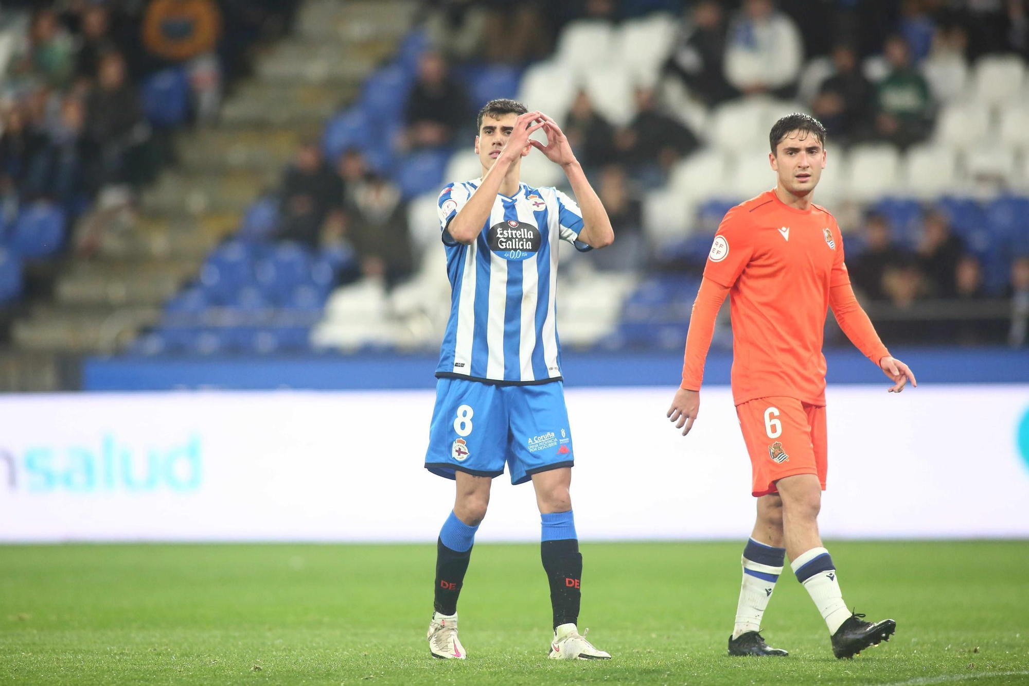 El Dépor gana en Riazor con doblete de Lucas a la Real Sociedad B (2-1)