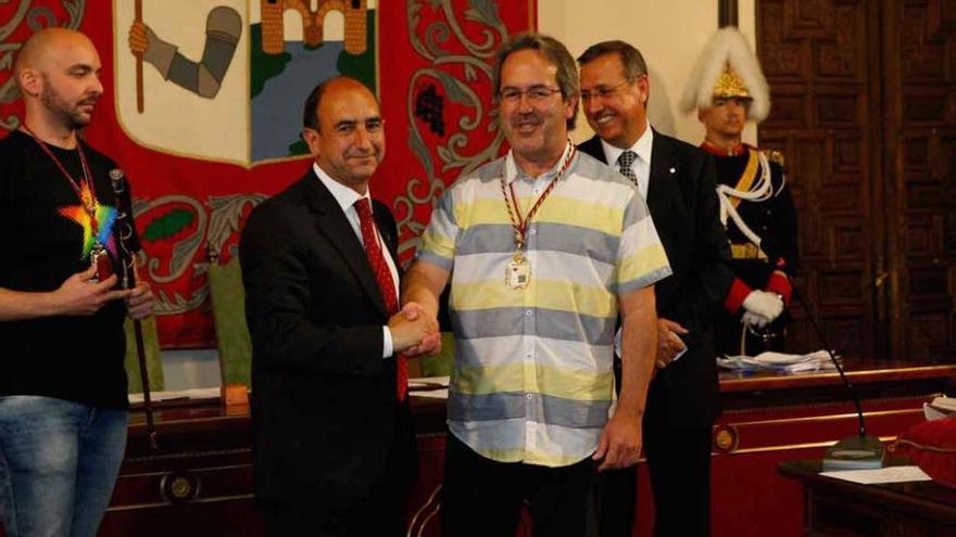 Francisco Guarido durante su elección como alcalde del Ayuntamiento de Zamora.