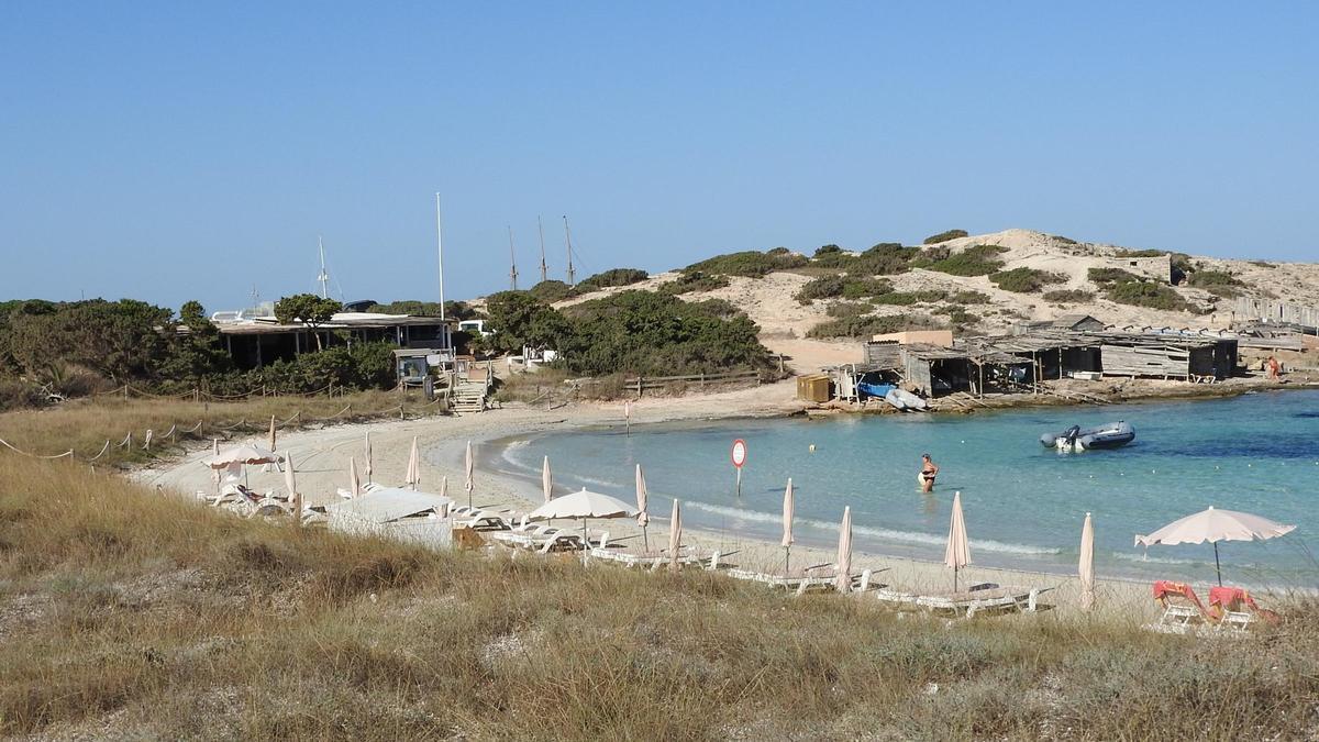 Imagen del quiosco El Pirata en ses Illetes.