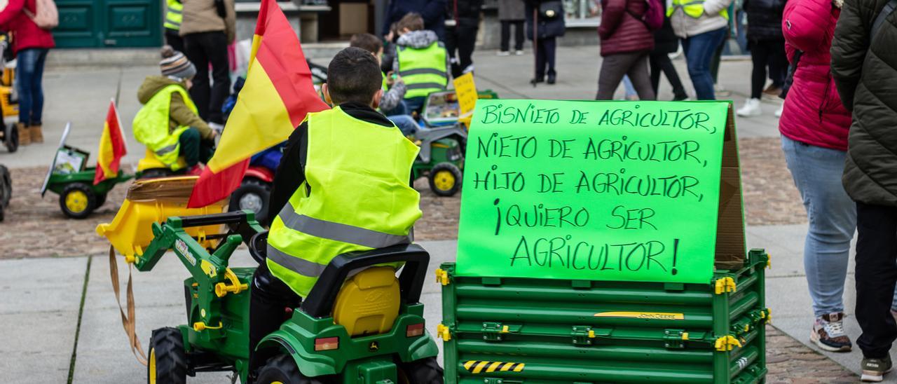 Tractorada infantil en Zamora.
