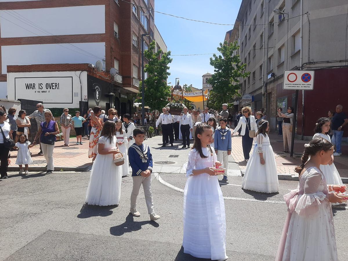 Un momento de la procesión