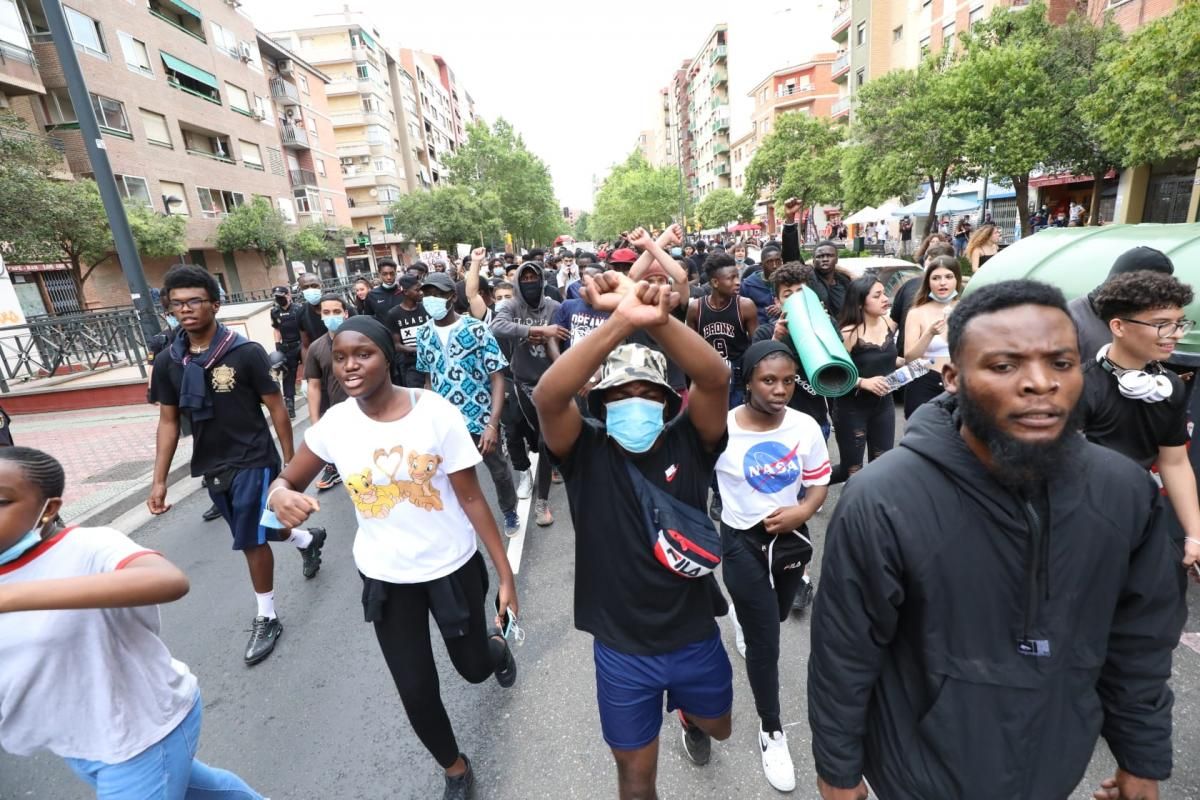 Manifestación antirracista en Zaragoza