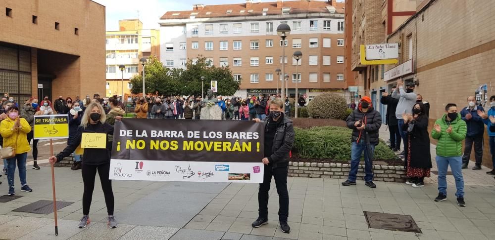 Protesta en Gijón de la hostelería local