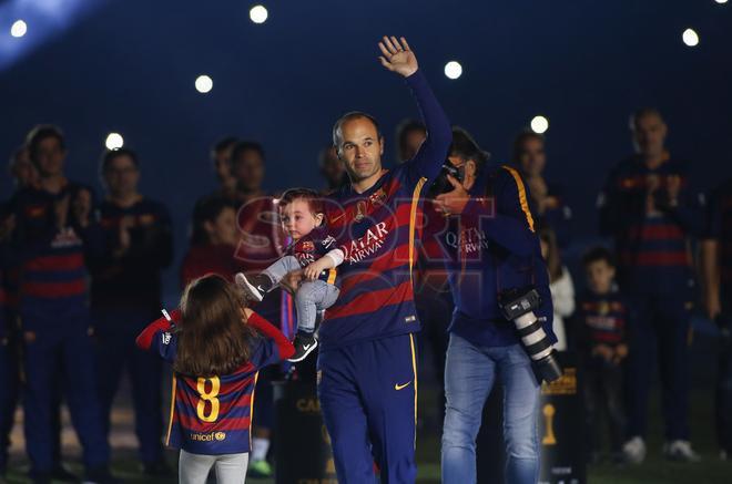 La fiesta del Doblete en el Camp Nou