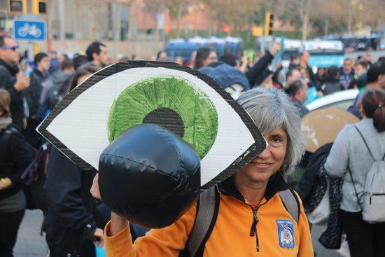 Protesta de Tsunami entorn el Camp Nou