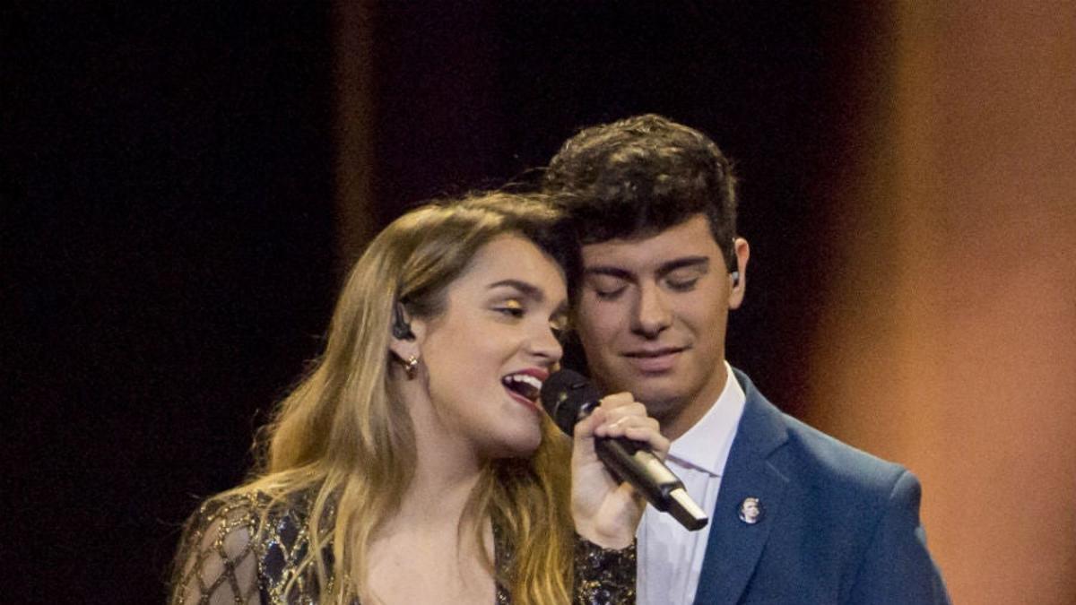 Amaia y Alfred en el ensayo del Festival de Eurovisión
