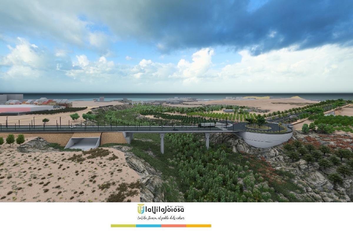 Otra imagen del puente sobre el Amadorio