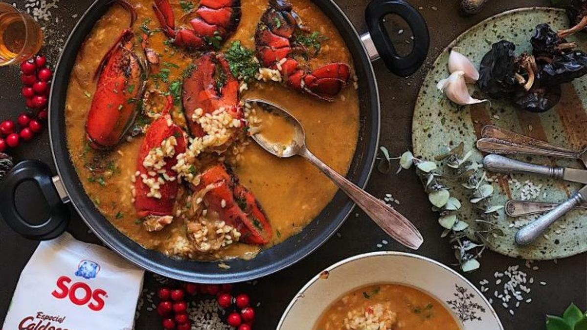 El arroz con bogavante más delicioso gracias a SOS especial caldosos y melosos.