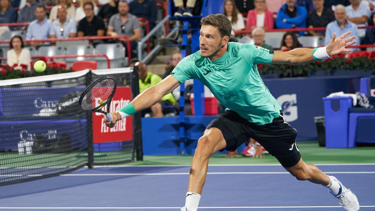 Pablo Carreño, en el partido ante Sinner en Montreal