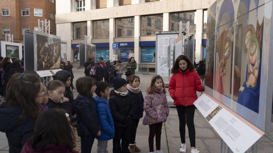 Un momento de la visita realizada por los alumnos.