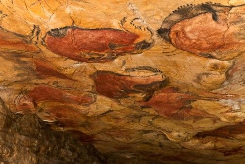 Imagen del interior de las cuevas de Altamira en Cantabria