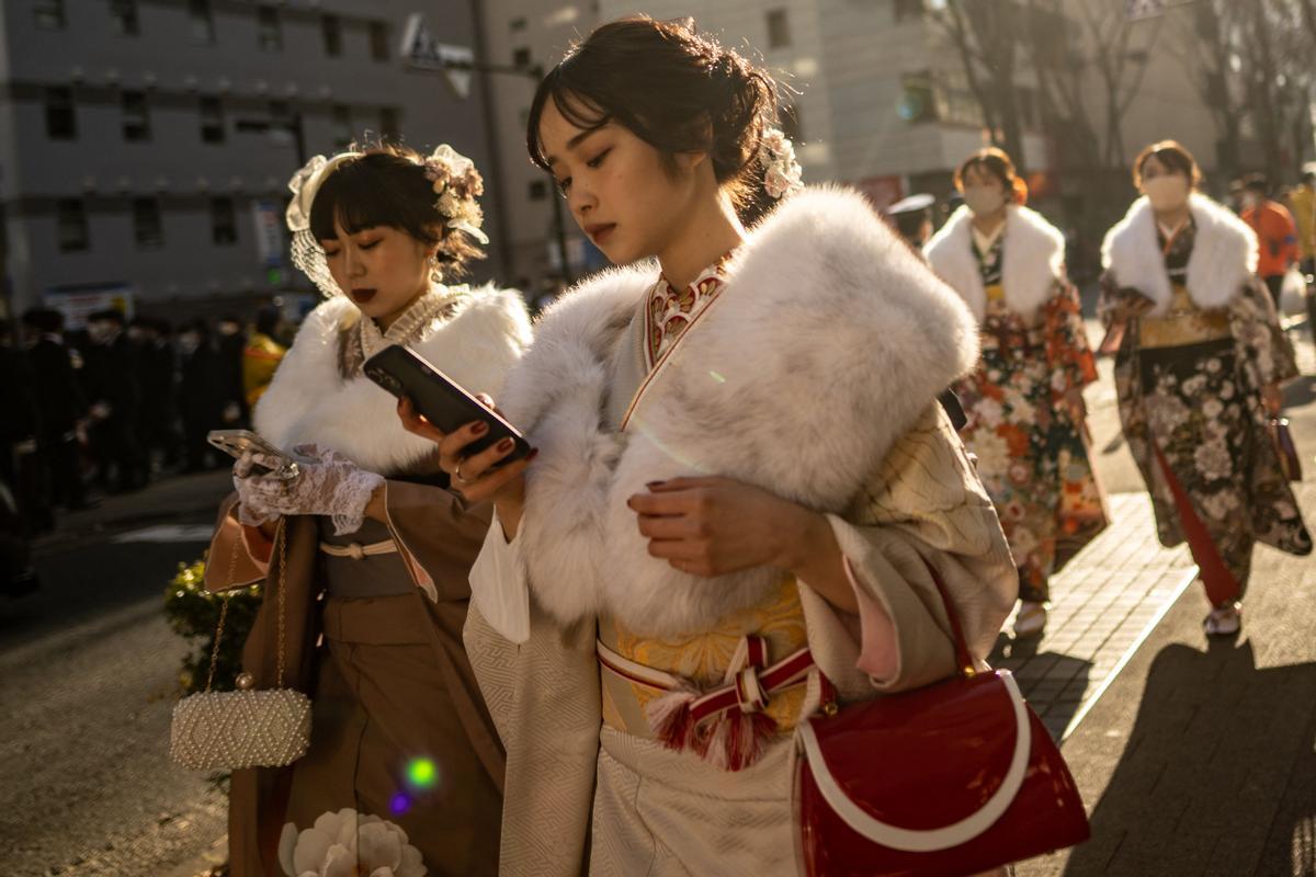 Ceremonia de celebración del Día de la Mayoría de Edad en Japón