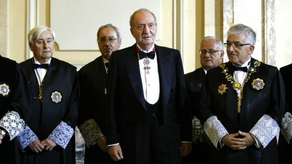 Juan Carlos, en la inauguración del curso judicial, en Madrid.