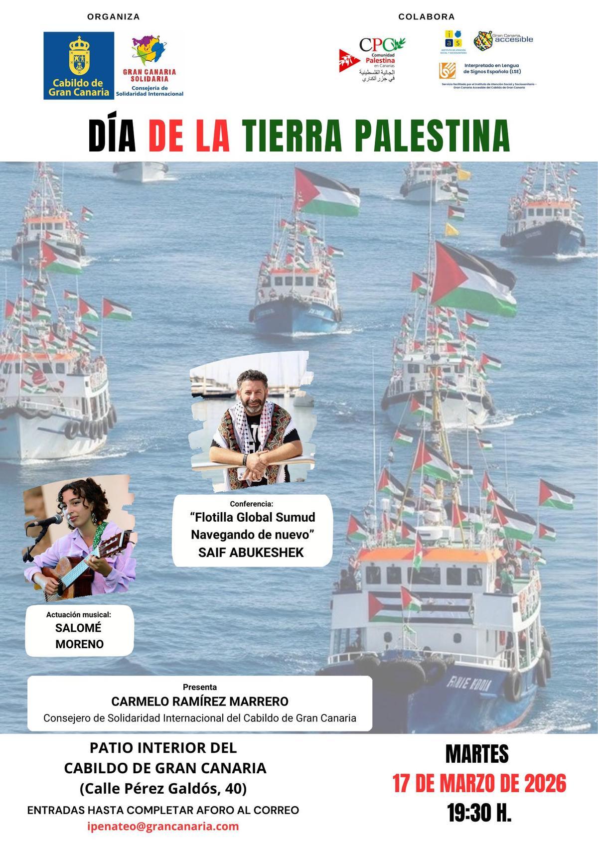 Cartel del Día de la Tierra Palestina.