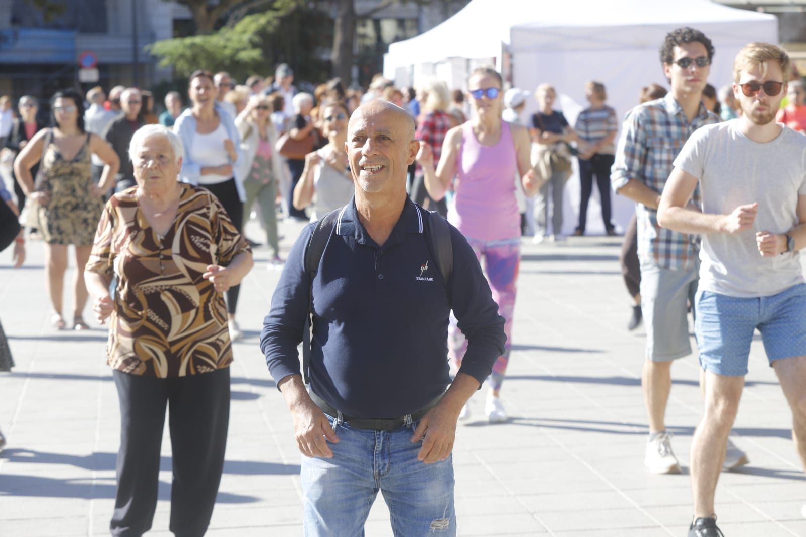 Día de las personas mayores en la plaza del Ayuntamiento