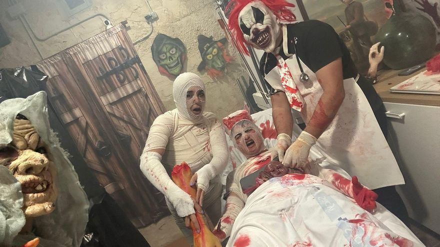 La yincana más macabra de Halloween aterroriza a los niños de Morales del Vino