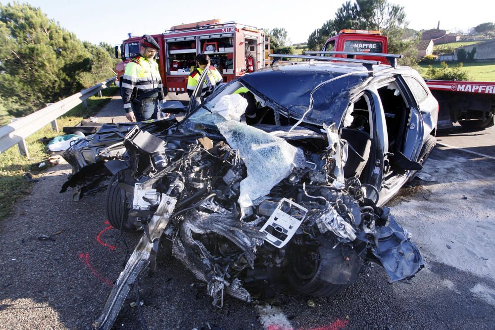 Accident greu a Cassà de la Selva