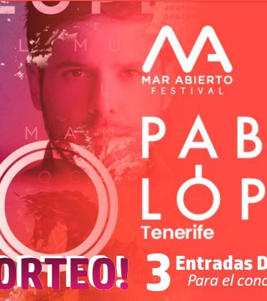 EL DÍA te regala entradas para el concierto de Pablo López el próximo sábado 17 de agosto