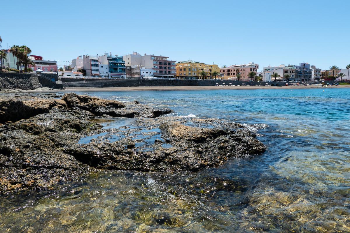 Playa de Arguineguin en Gran Canaria, Islas Canarias