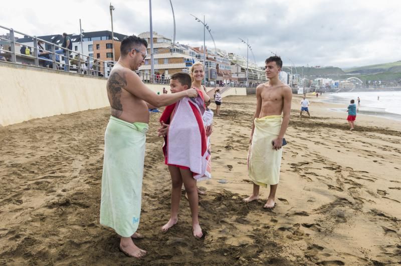 Playa el primer día del año 2021