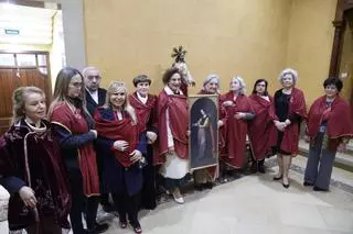 La misa en la basílica de Gijón en honor de Santa Águeda, en imágenes