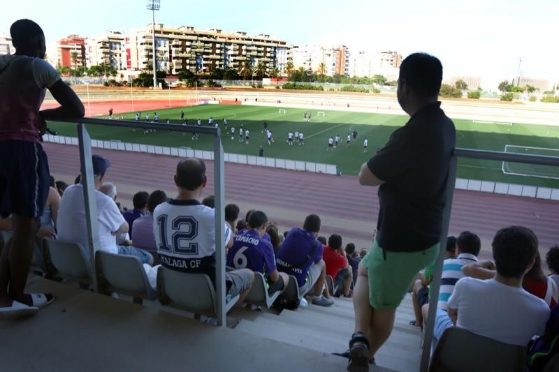 Entrenamiento de puertas abiertas del Málaga CF