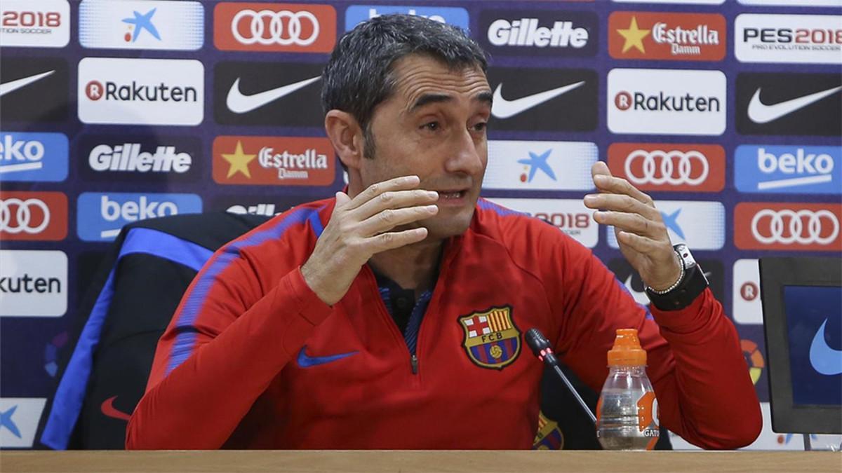 Valverde habló sobre la jugada polémica del gol no concedido en Mestalla