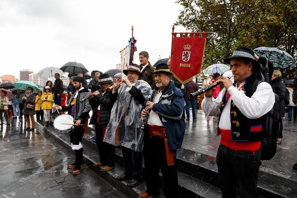 Celebración del Día de León en Gijón