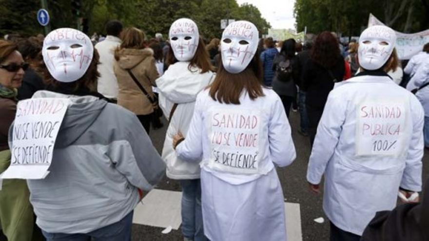 Nueva 'marea blanca' en Madrid a favor de la sanidad pública