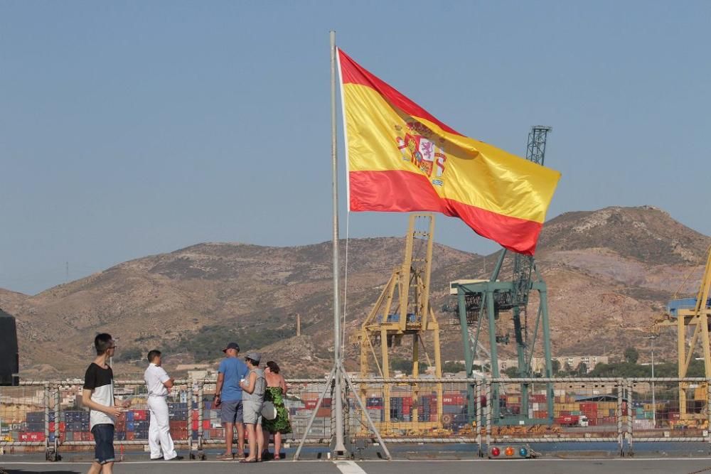 Jornada de puertas abiertas del buque Castilla en Cartagena