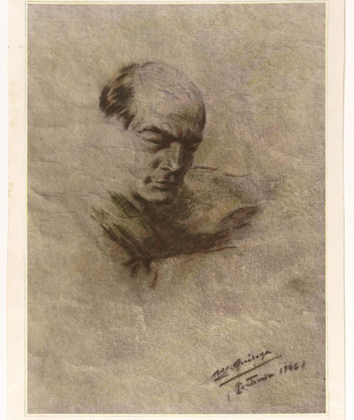 Autorretrato del violinista de 1946. | MUSEO DE PONTEVEDRA