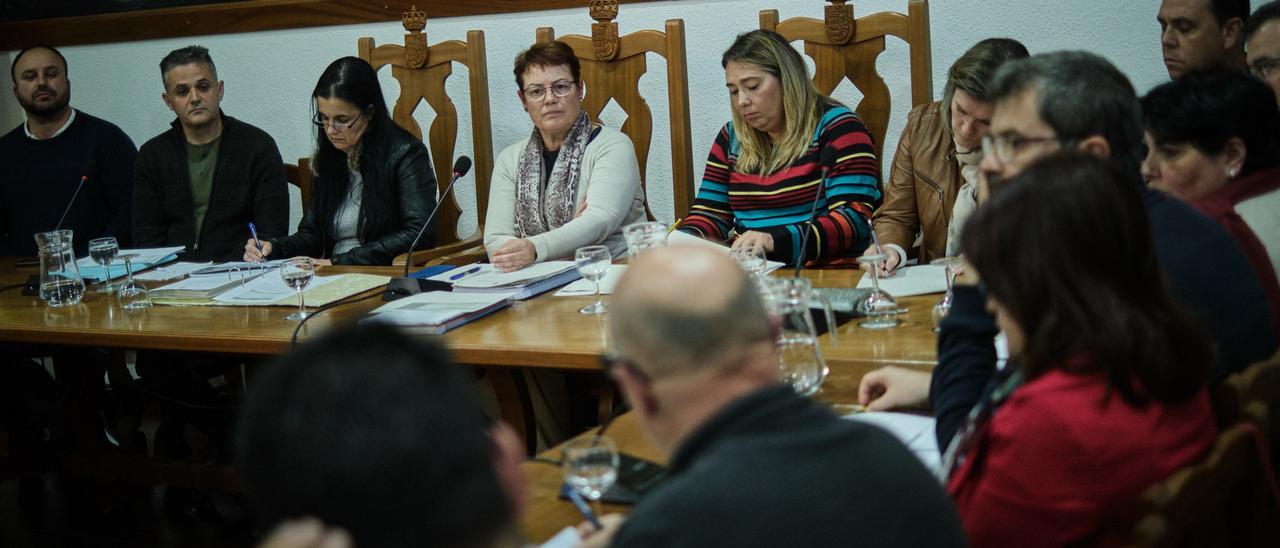 Un pleno del Ayuntamiento de Tegueste.