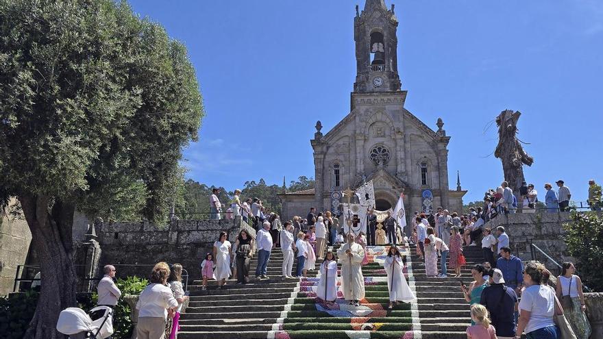 El Corpus Christi de Gondomar con su singular escalera flora