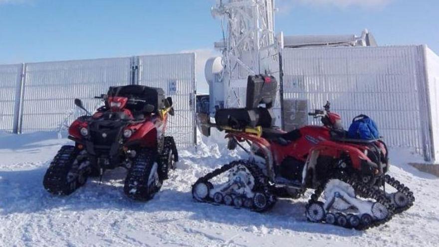 La base de emergencias de Telefónica en Zaragoza incorpora un vehículo oruga