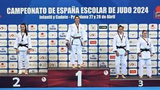 La judoca alicantina Martina Obrador, oro en el Campeonato de España Escolar