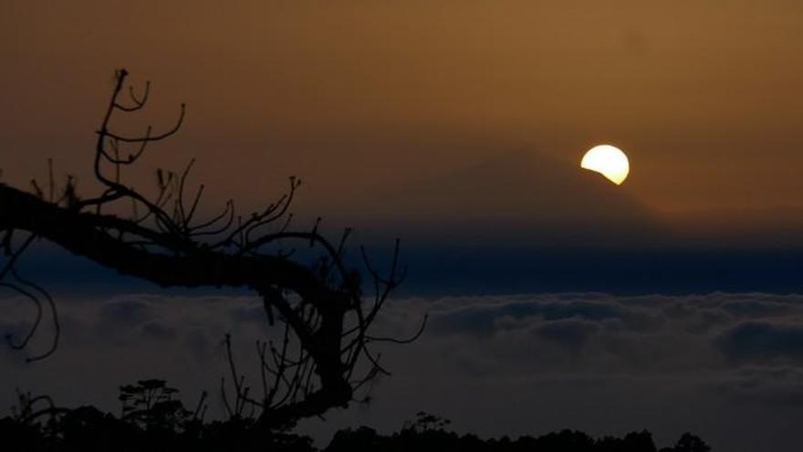 Mágica puesta de sol desde el Pinar de Tamadaba